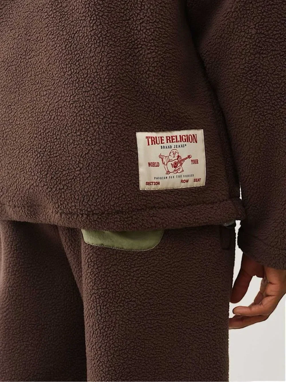 True Religion fleece half